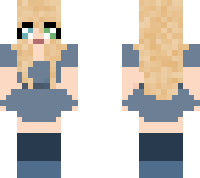 the blue dress girl