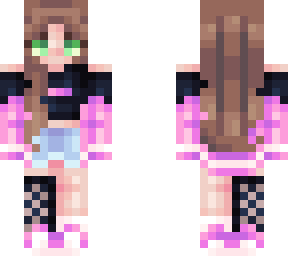 black and pink