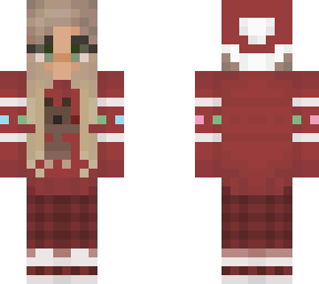 blonde christmas girl