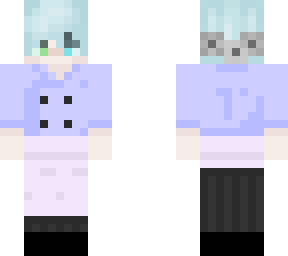 blue goth boy chef