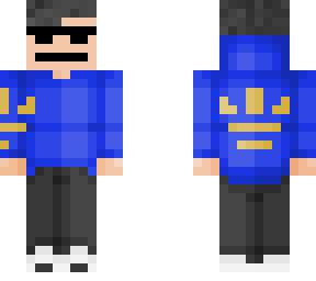 blue hoodie