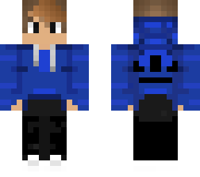 blue hoodie boy