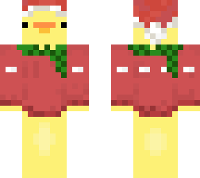 christmas duck in sweater & scarf