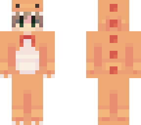 Orange Dino Boy Minecraft Skins