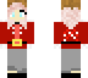 girl w/ pink hair in santa outfit