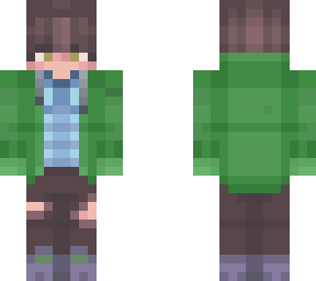 green hoodie