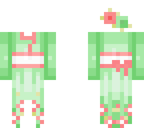 green/red yukata