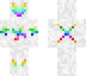 laser warrior rainbow (white)