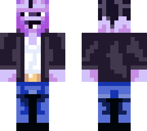 magenta man wearing sunglasses and leather jacket