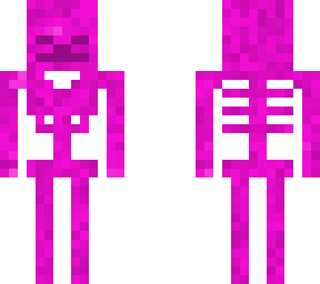 magenta skeleton/ or pink