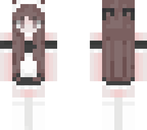 maid girl brown hair