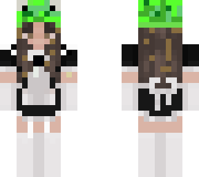 maid girl with froggie head