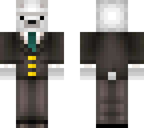 polar bear in suit