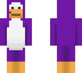 purple fat penguin