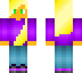 purple hoodie girl