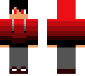 red patern hoodie