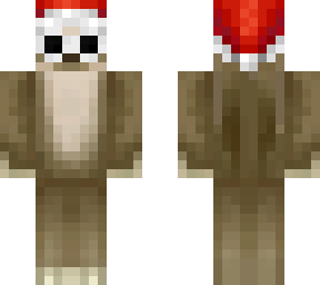 santa hat sloth