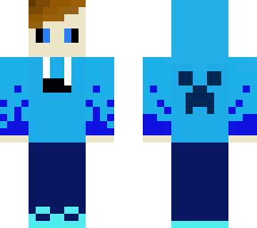 skin ragazzo gamer azzurro evoluto