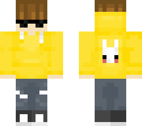 yellow hoodie boy | Minecraft Skin