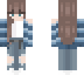 blue striped sweater