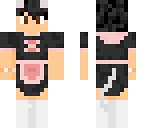 cat maid minecraft skin