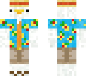 chicken on a beach plus hat 2.0 fix