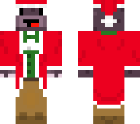 christmas hippo