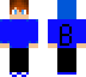 cool blue skin for boys