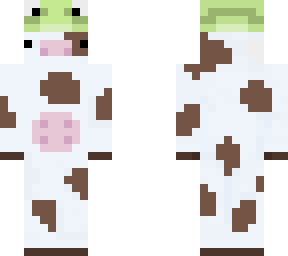 cow with frog hat