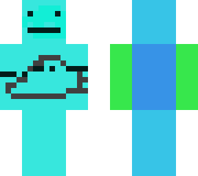 crazy cyan kid