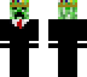 creeper in a suit in a crown