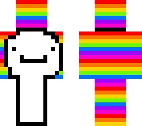 dream but with a rainbow screen
