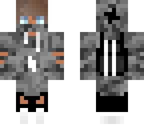 gray jacket with mask ~