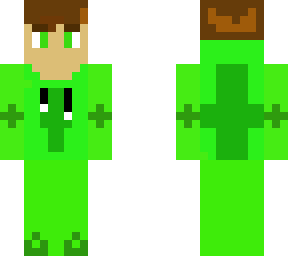 green purpled with eyebrows lmao