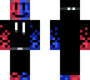 mask blue and red