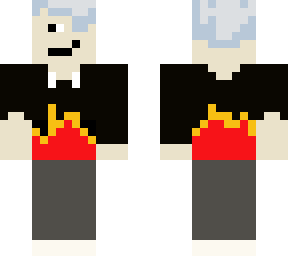 modern hair with flame hoodie