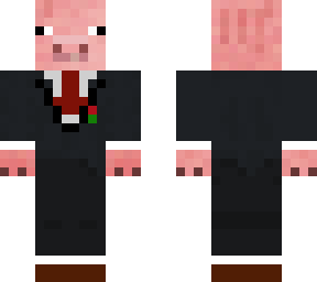 pig in tux