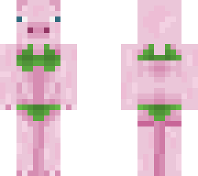 pig with a bikini