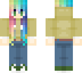 shy rainbow girl