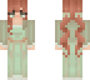 victorian woman - green