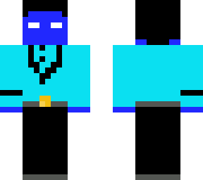 a blue business boi