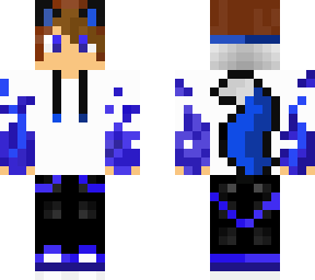 blue fox gamer boy