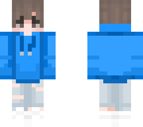 blue hoodie