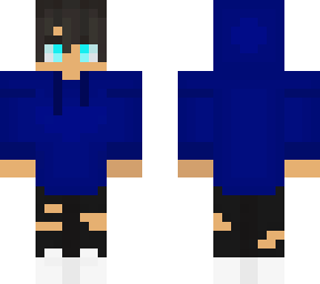 blue hoodie boy