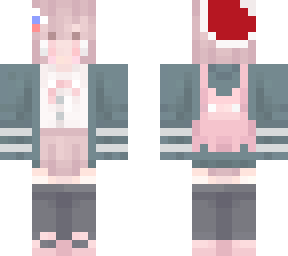 chiaki nanami with a santa hat