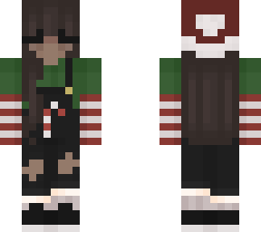 christmas candycane girl skin