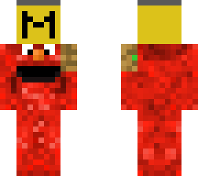 elmo with an infinity gauntlet holding a jar of mustard