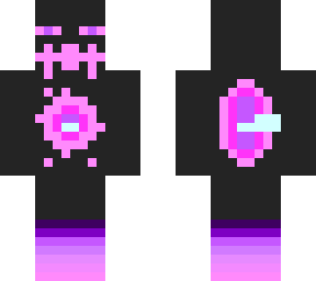 ender man with a shard of glass in his back
