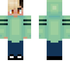 frog hoodie (different pants and shoes)