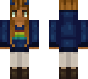 gamer girl with horns